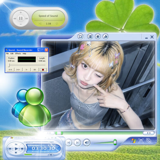 Cybercore Retro Desktop - Photo Layout