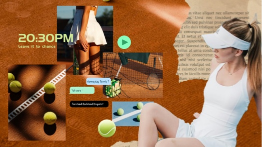 Sporty Tennis Aesthetic - Multi Photo Scrapbook