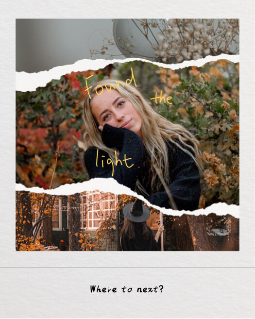 Aesthetic Autumn - Ripped Paper Collage Template