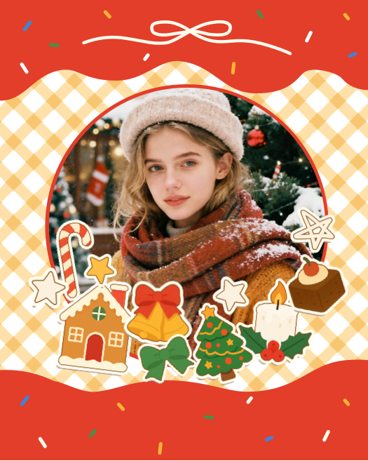 Weihnachts Ästhetik - Fotoraster Vorlage