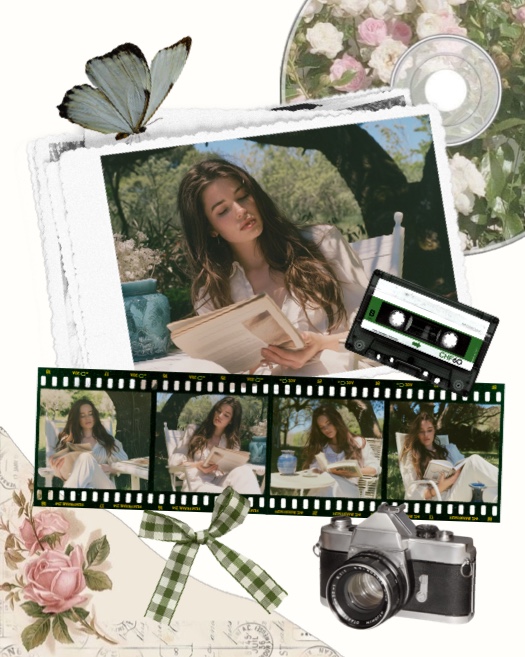 Retro Aesthetic Film Strip - Scrapbook Template