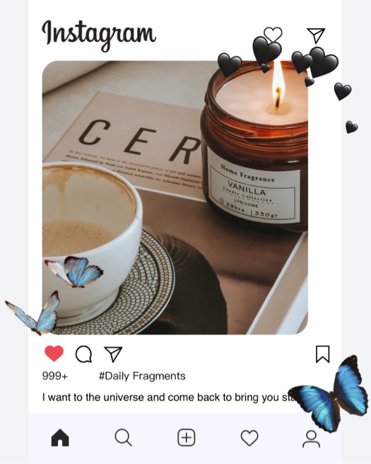 Design Instagram Minimaliste - Montage Photo