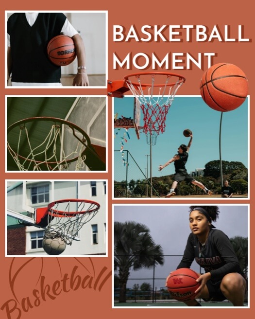 Basketball Dynamique - Modèle de Montage Photo