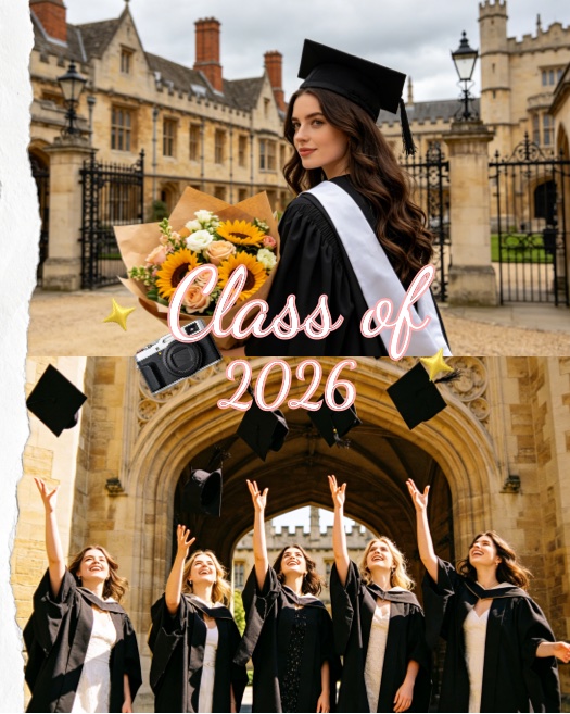 Class of 2026 Aesthetic Graduation Scrapbook Collage