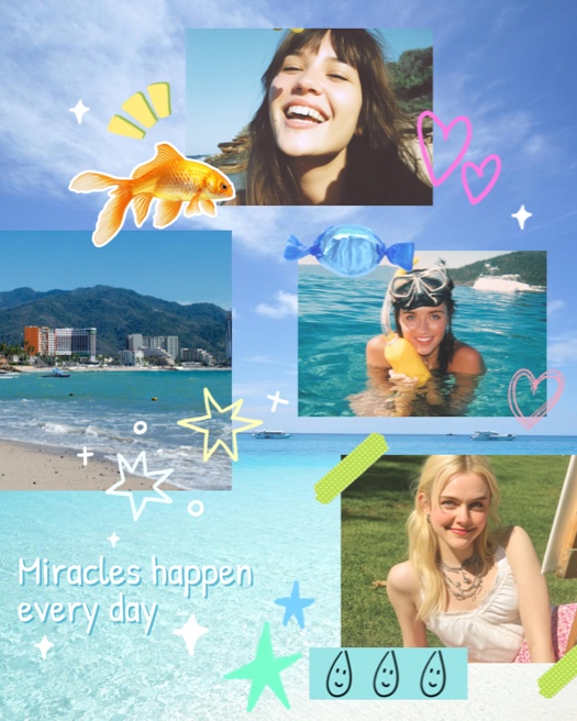 Verano Divertido en la Playa - Plantilla Scrapbook