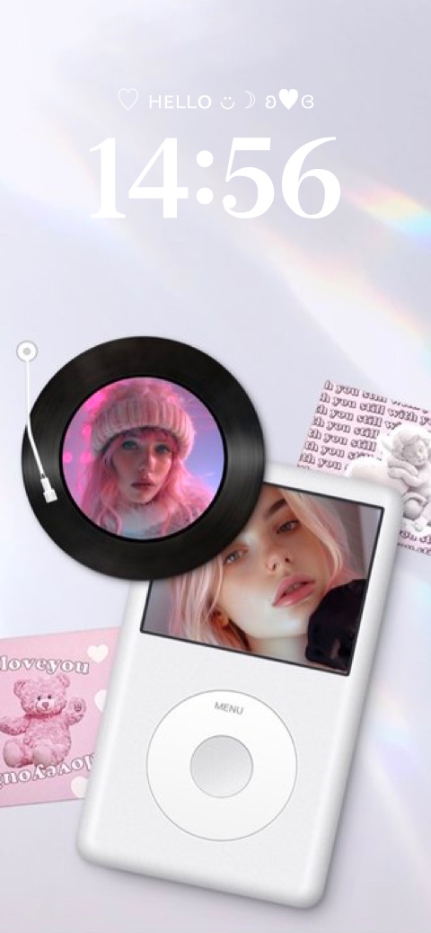 Retro Musik Coquette - DIY Personalisierte Vorlage