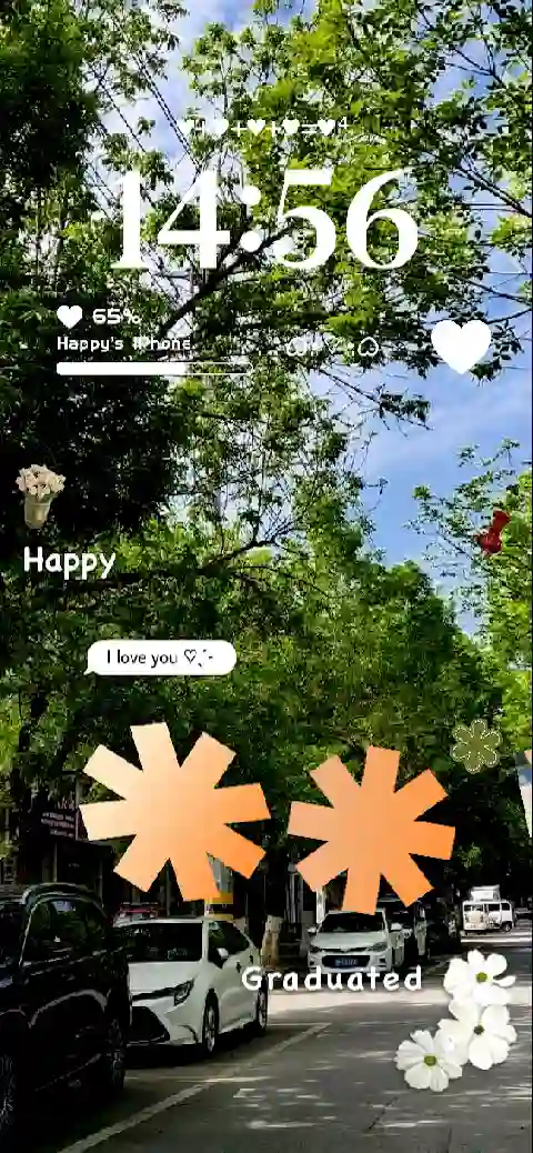 Estética de Verano - Plantilla de Pantalla de Bloqueo DIY