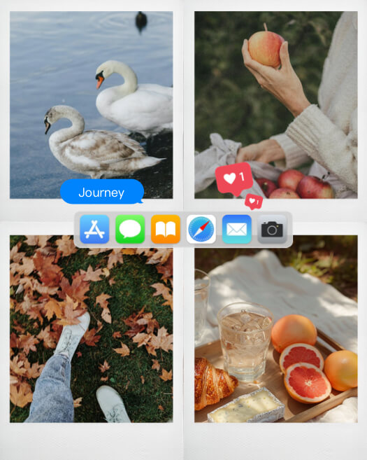 Style iPhone UI - Modèle de Montage Photo