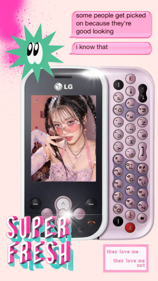 Y2K Aesthetic - Retro Phone Layout