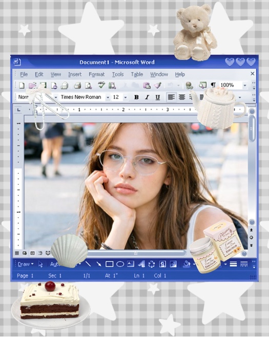 Y2K Retro UI - Aesthetic Collage Template