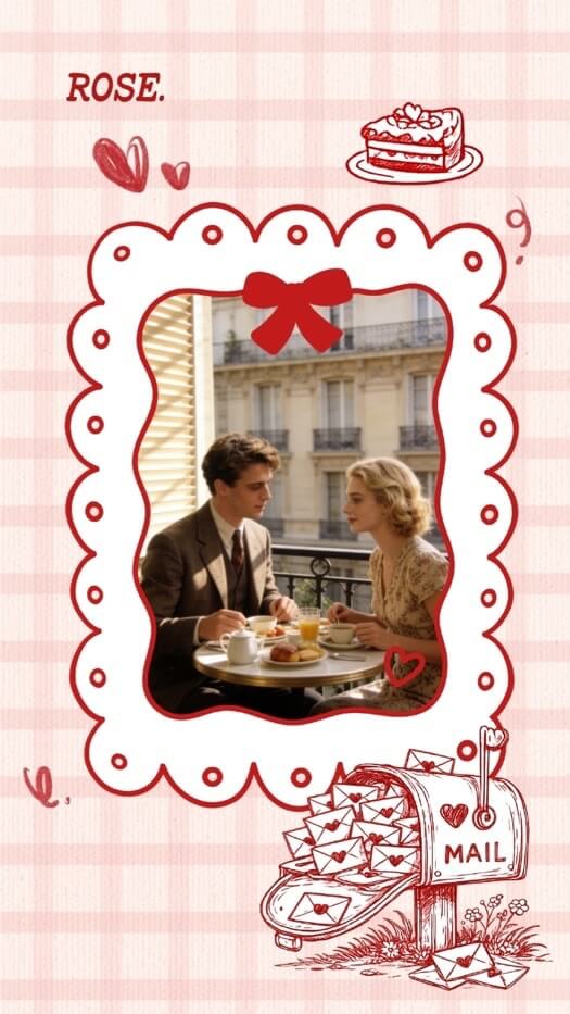 Vintage Romantique - Modèle de Montage Photo