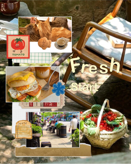 Fresh Start Lifestyle - Modèle Scrapbook