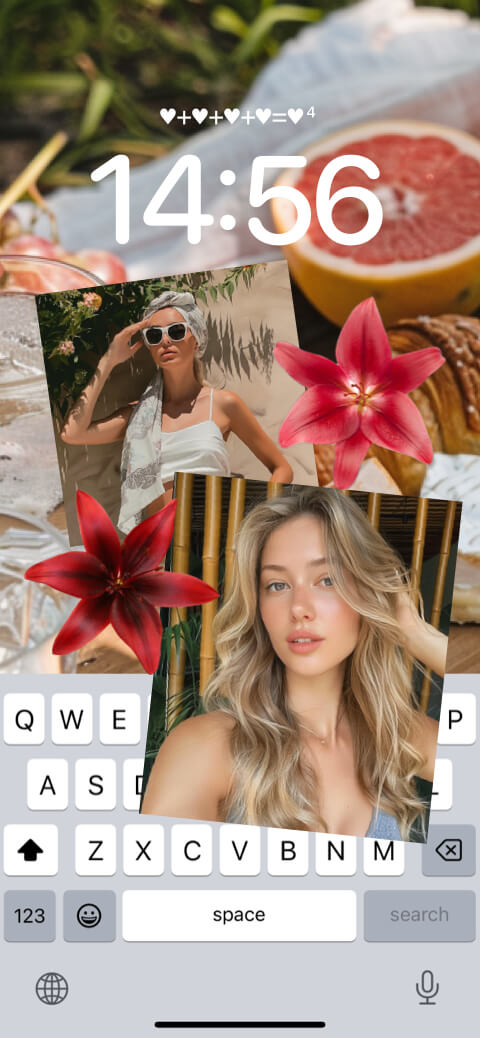 Summer Aesthetic Photo Collage - DIY Wallpaper Template