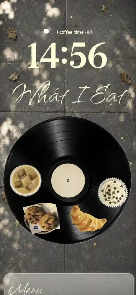 Cafe Vinyl Foodie - Custom Live Template