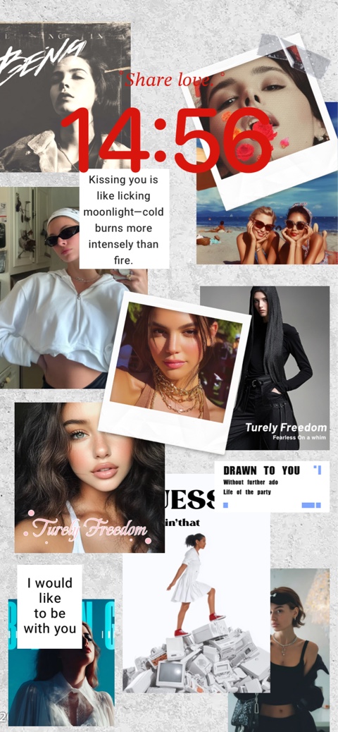 Magazin Aesthetic Zine - DIY Sperrbildschirm Vorlage