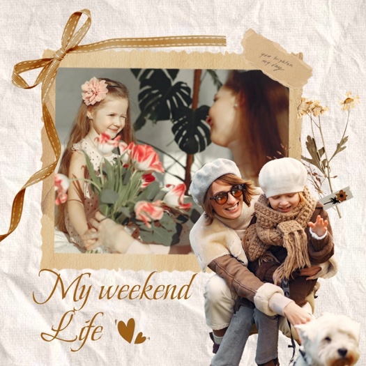 Vintage Aesthetic Weekend Life - Multi-photo Collage