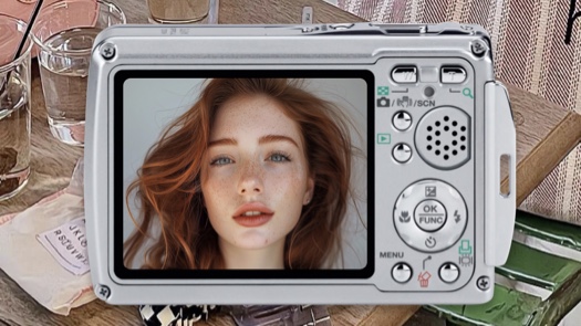 Retro Digicam - Vintage Photo Template