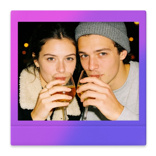 Y2K Gradient Polaroid - Single Photo Template