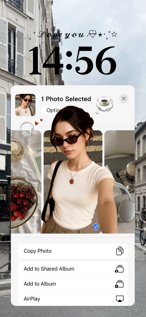 Collage Photo Esthétique - Modèle de Fond d'Écran Personnalisé