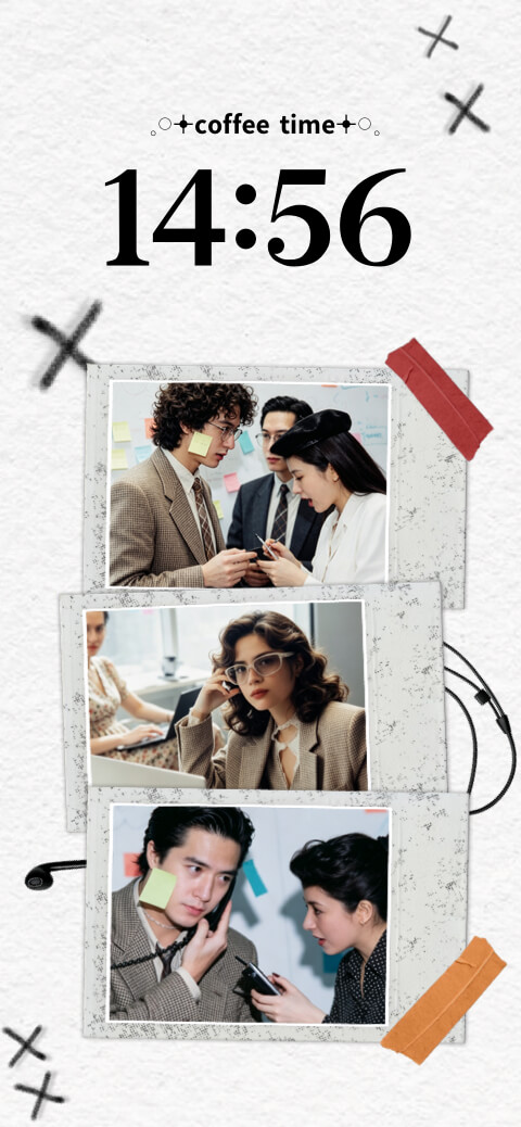 Make Your Own Office Collage DIY Wallpaper
