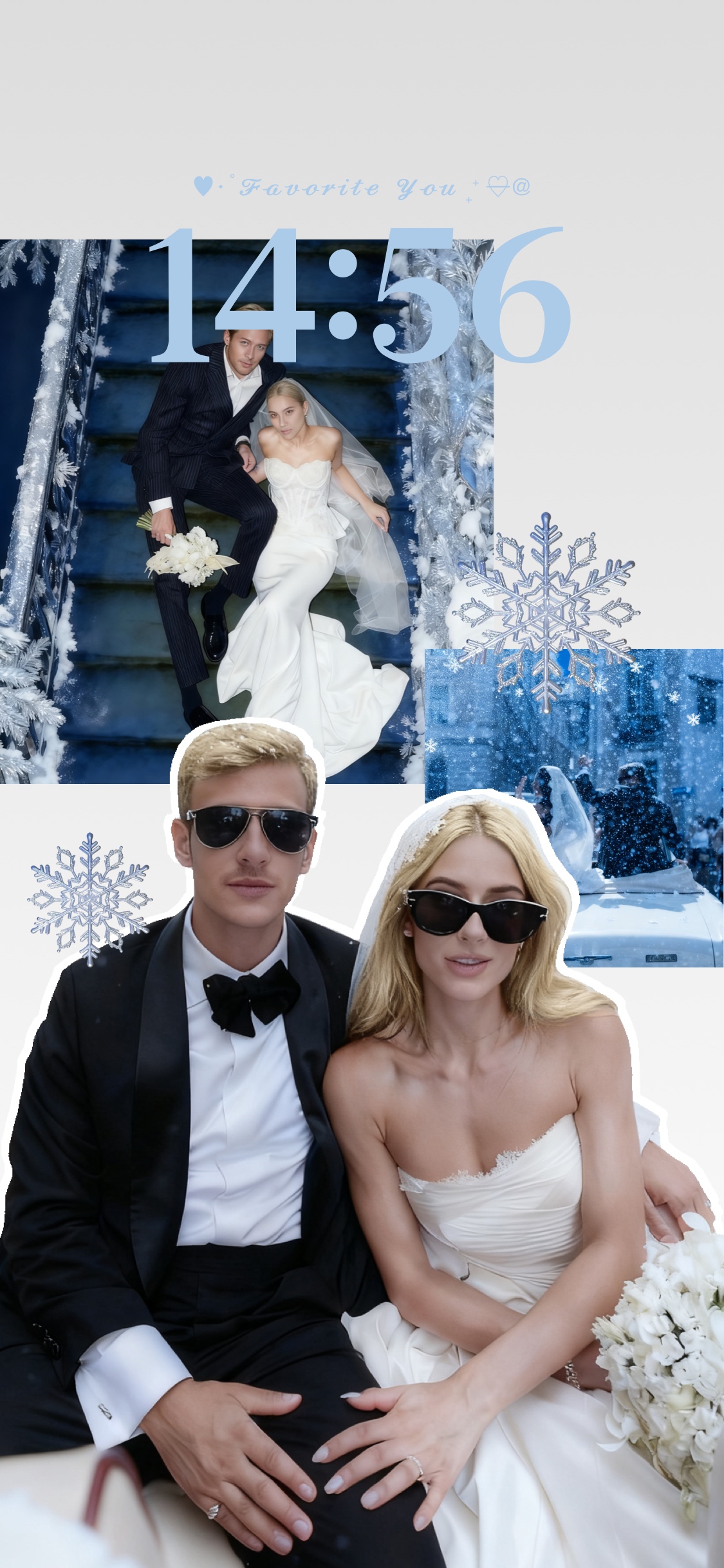 Collage Mariage Hiver - Modèle Personnalisé