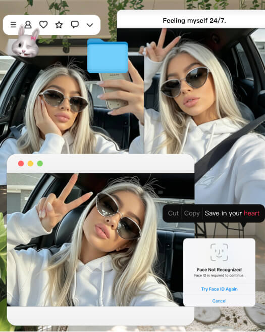 Digital UI Aesthetic - Multi-Photo Collage Template