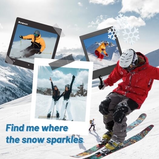 Scrapbook Sports d'Hiver - Montage Photo
