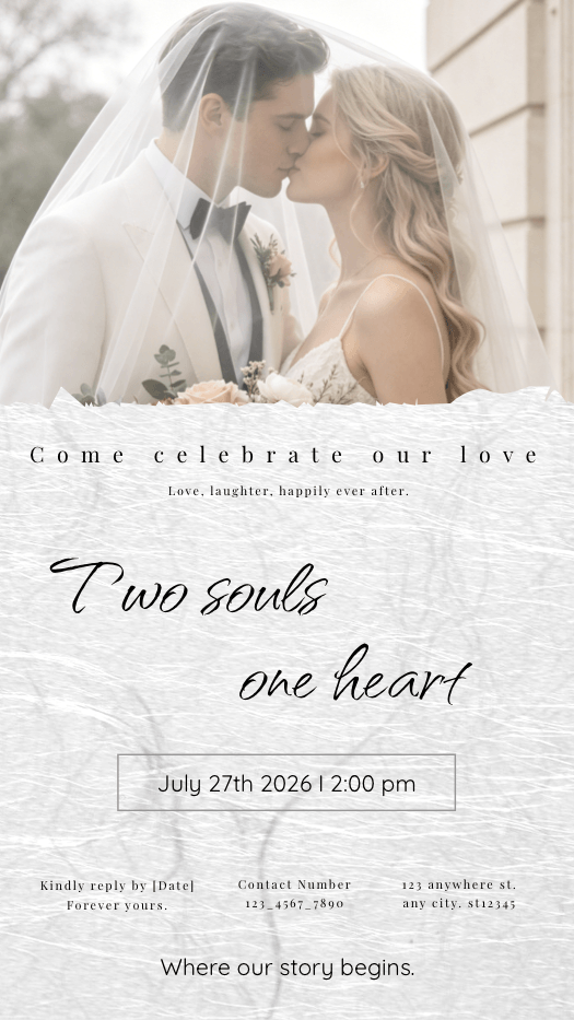 Minimalist Wedding - Photo Template
