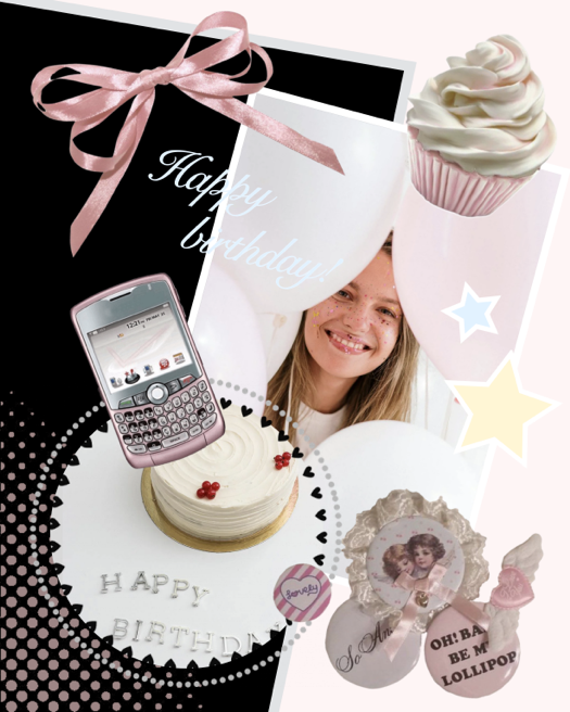 Y2K Pink Birthday - Collage Template
