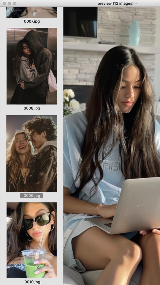 Aesthetic Mac Preview - Filmstrip Template