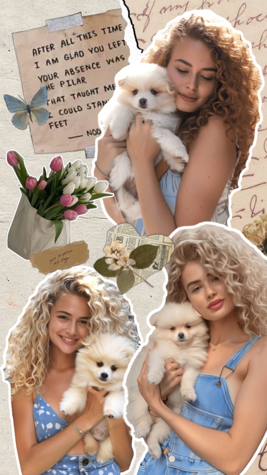 Montage Photo Vintage et Esthétique Animaux