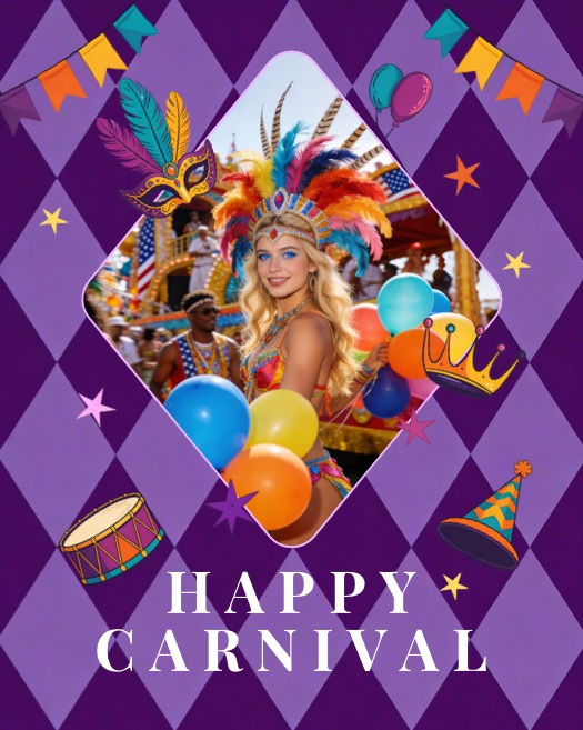 Carnaval en Fête - Modèle Photo
