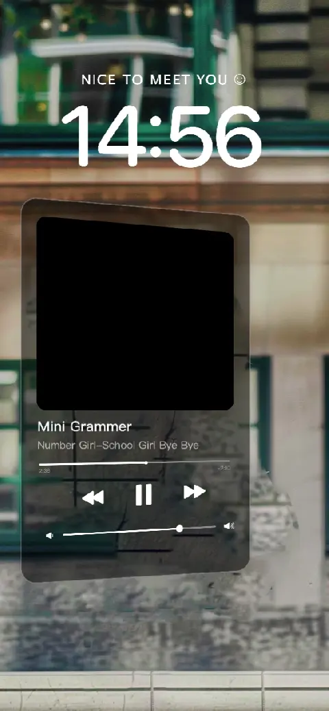 Urban Street Music Player - Custom Lock Screen Template