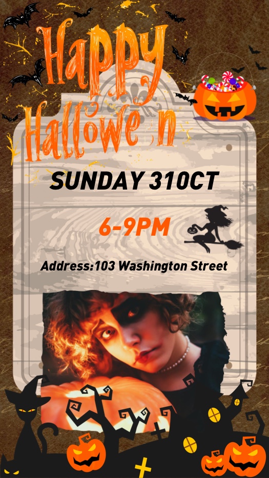 Halloween Espeluznante - Plantilla de Collage