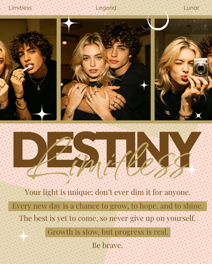 Destiny Retro Y2K 3-Photo Grid Collage Template
