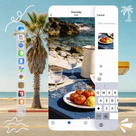 Aesthetic Summer iOS UI Photo Collage Template