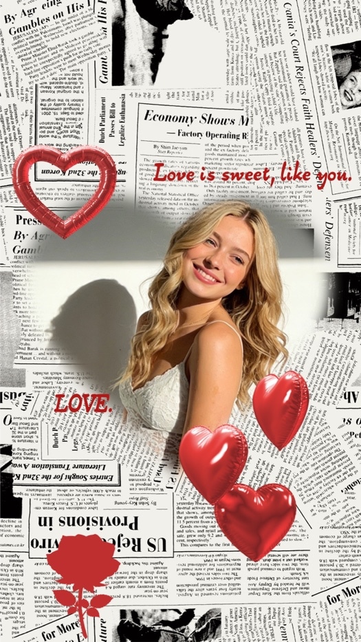 Estética Retro Periódico - Collage de Amor