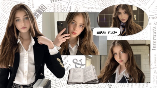 Style Journal Scrapbook - Montage Photo