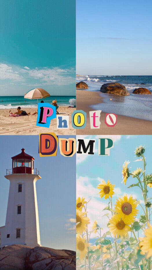Ransom Note Summer Travel - Photo Collage Template