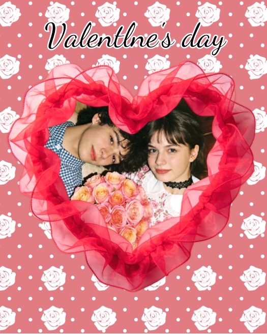 Romantic Valentine's Day - Heart Collage Template
