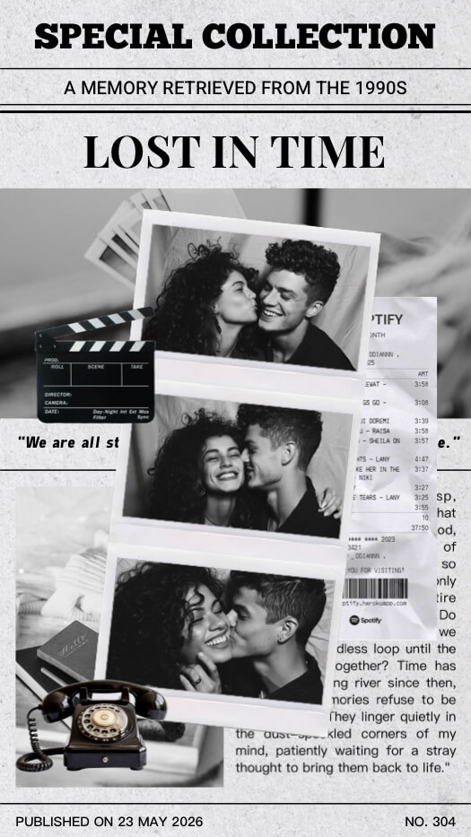 90s Retro Nostalgia - Film Strip Collage