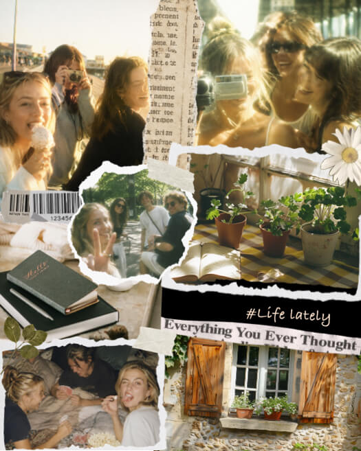 Vintage Life Lately Collage Template