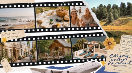 Retro Cinematic Travel - Collage Template