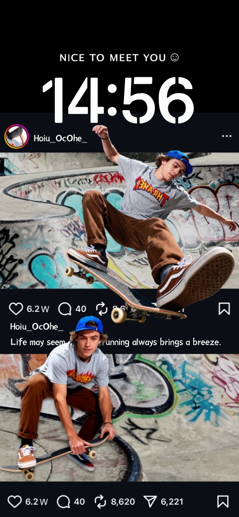 Skater Urban Style - Social Media Feed Customizable Template