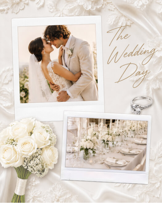Elegant Wedding Scrapbook - Collage Template