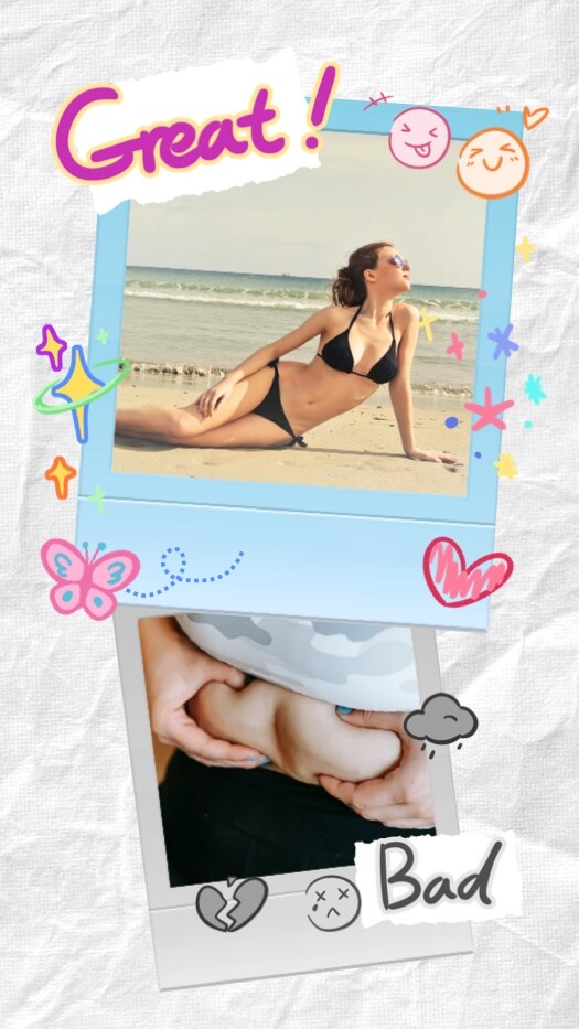 Scrapbook de Comparación - Plantilla de Fotos