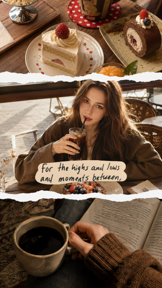 Vintage Cafe - Collage Template