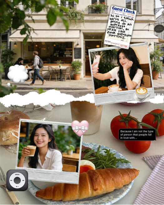 Café Aesthetic - Modèle de Montage Photo