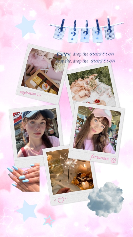 Esthétique Rose Coquette - Modèle de Pèle-Mêle