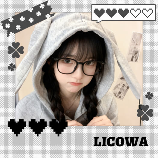 Y2K Aesthetic Pixel Heart - Photo Layout